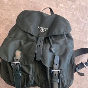 Authentic Vintage Prada Backpack Army Green Small